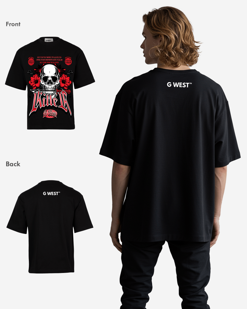 G WEST KILLER OVEERSIZED T-Shirt Mens G West