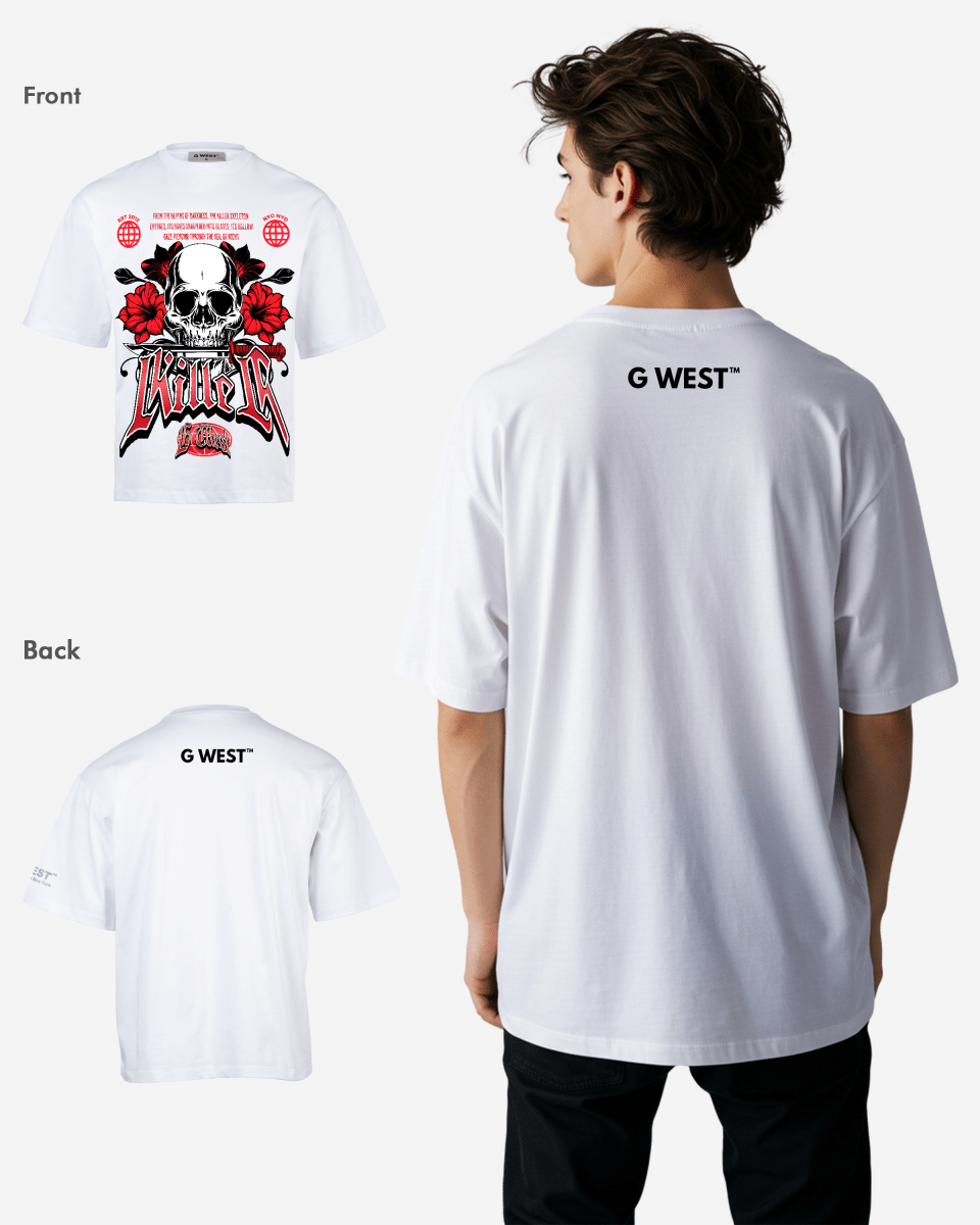 G WEST KILLER OVEERSIZED T-Shirt Mens G West
