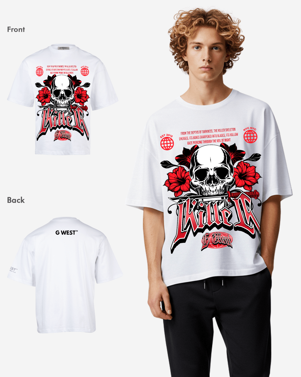 G WEST KILLER OVEERSIZED T-Shirt Mens G West