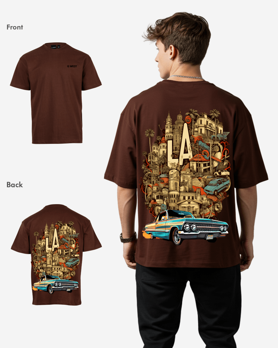 G West La Culture Oversized T Shirt Mens G West