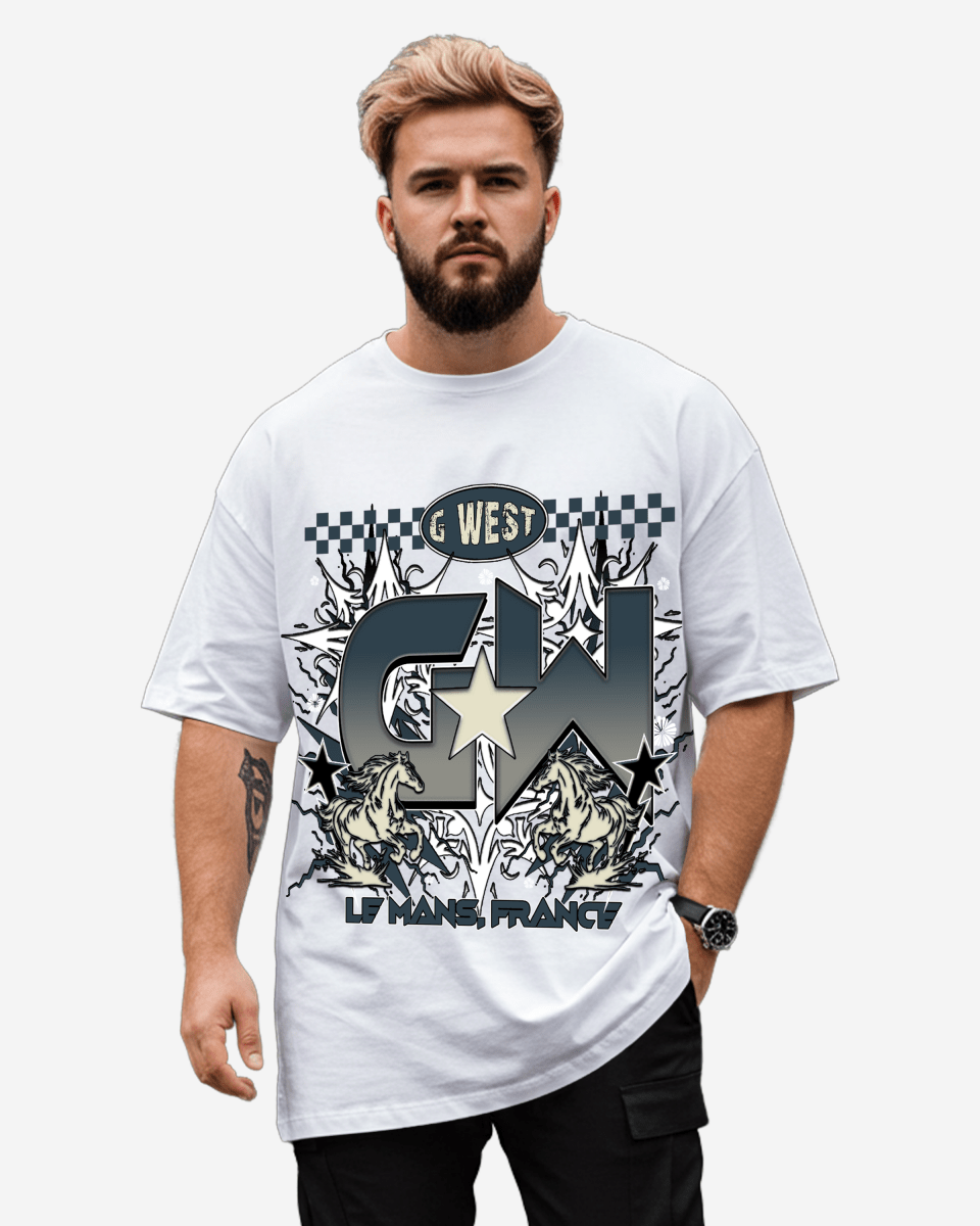 G West Le Mans France Oversized T-Shirt Mens G West