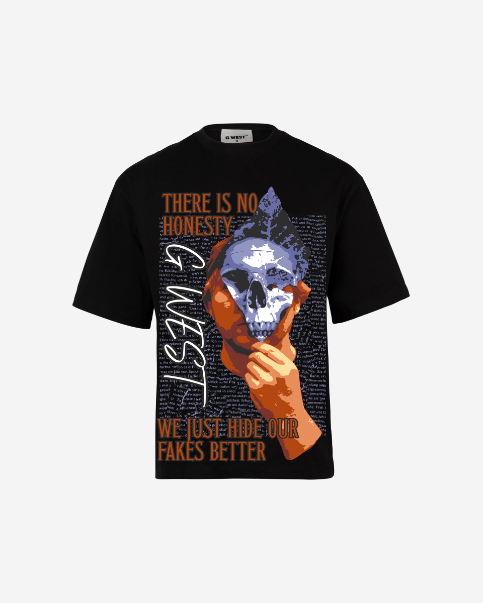 G WEST Living in the shadows Oversized T-Shirt Mens G West