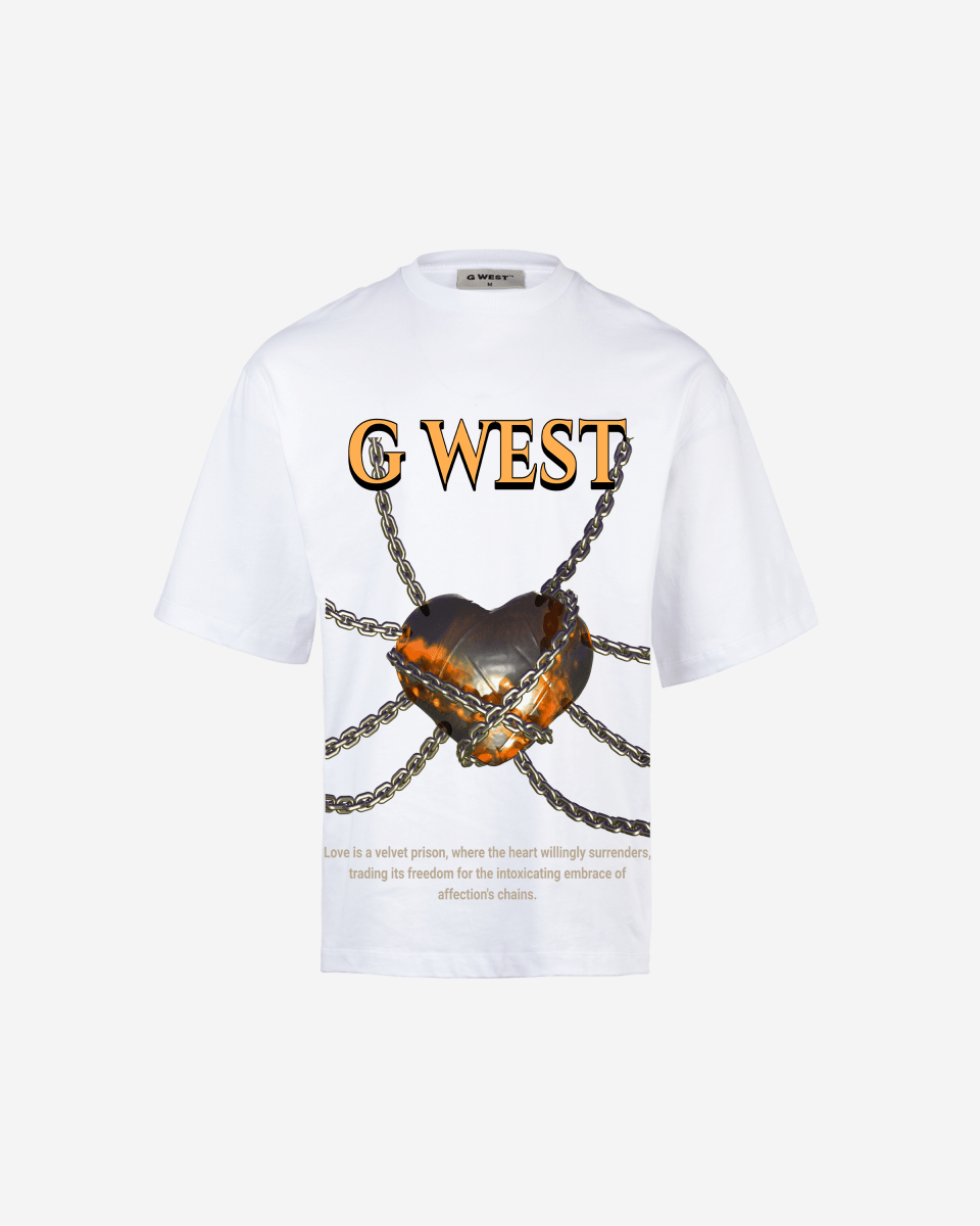 G WEST Locked in Love Oversized T-Shirt Mens G West