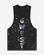 G  WEST LOGO ARMY GREY SPLATTRE BLACK TANKS G West