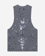 G  WEST LOGO ARMY GREY SPLATTRE GREY TANKS G West
