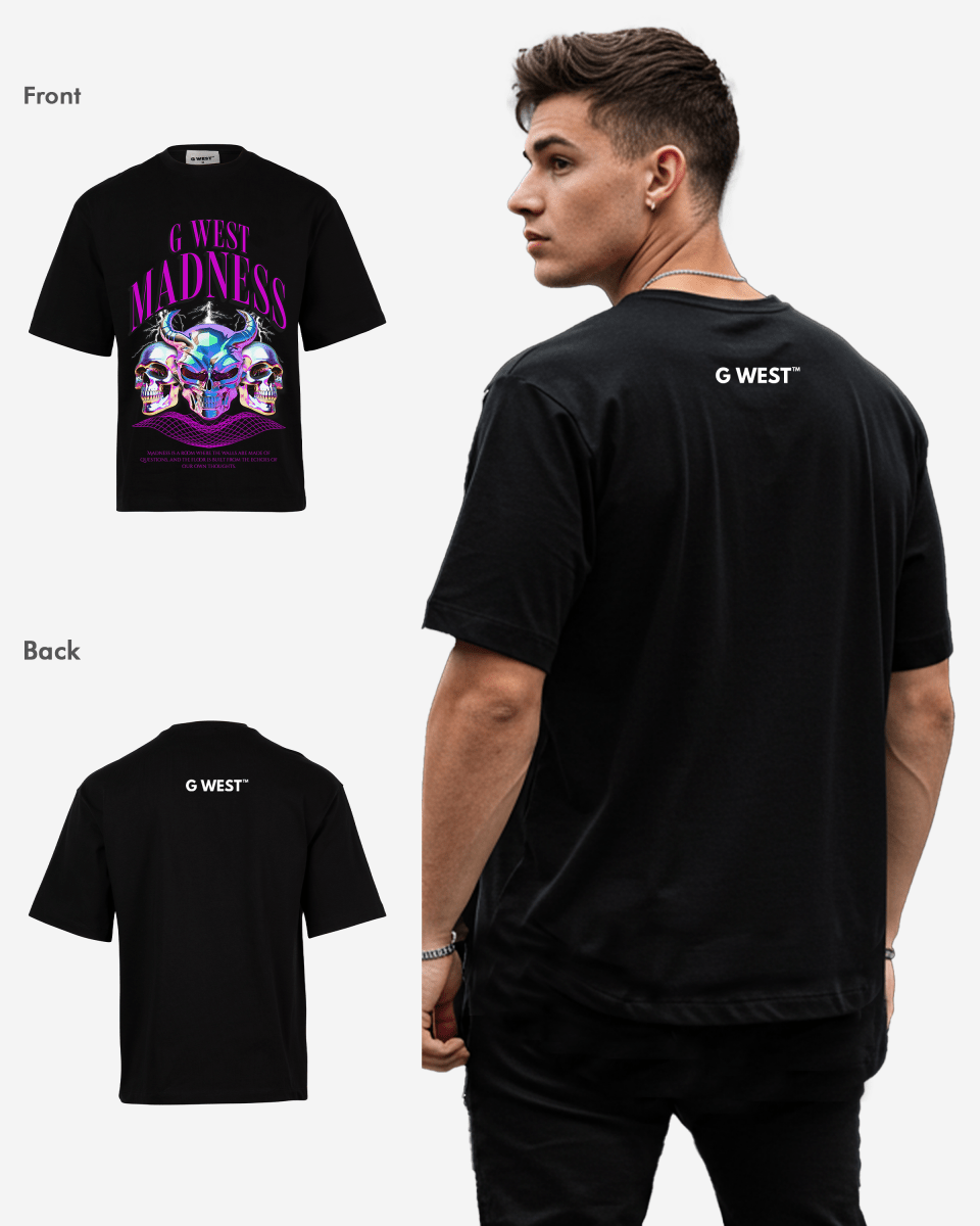 G WEST Madness Oversized T-Shirt Mens G West