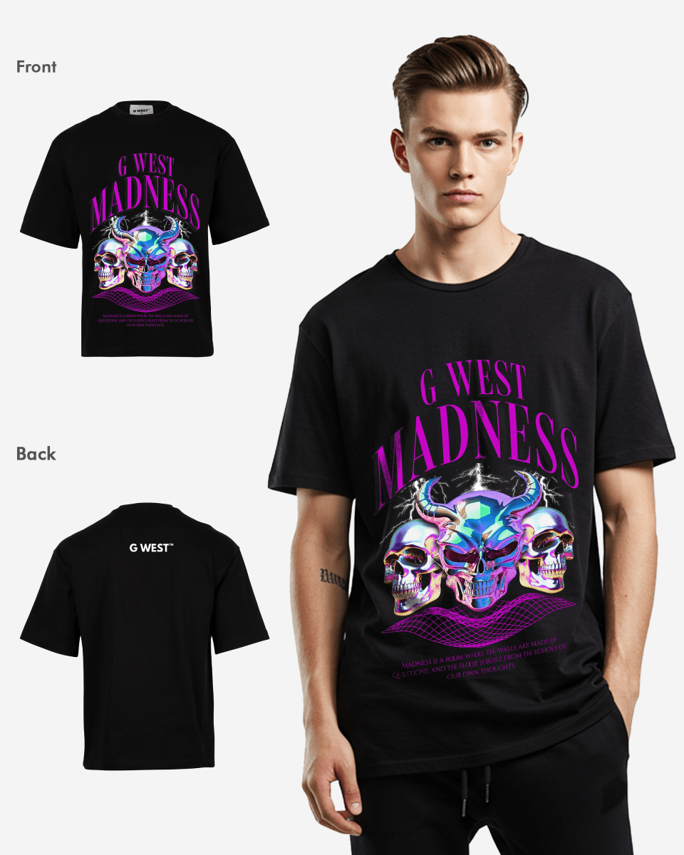 G WEST Madness Oversized T-Shirt Mens G West