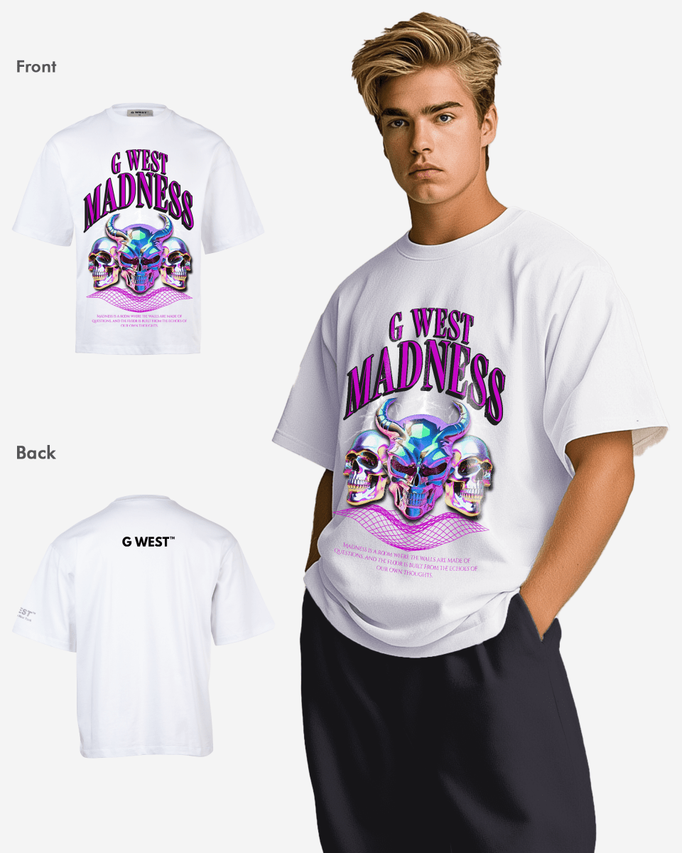 G WEST Madness Oversized T-Shirt Mens G West