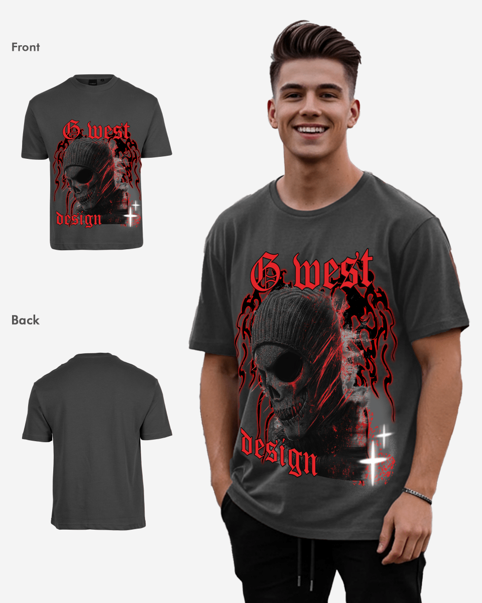 G WEST MASK 3.0 Oversized T-Shirt Mens G West