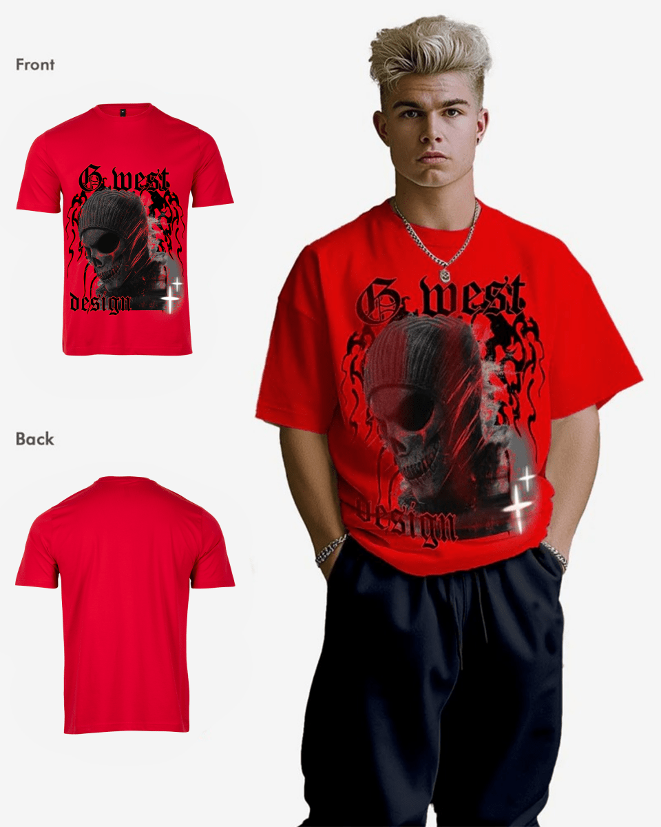 G WEST MASK 3.0 Oversized T-Shirt Mens G West