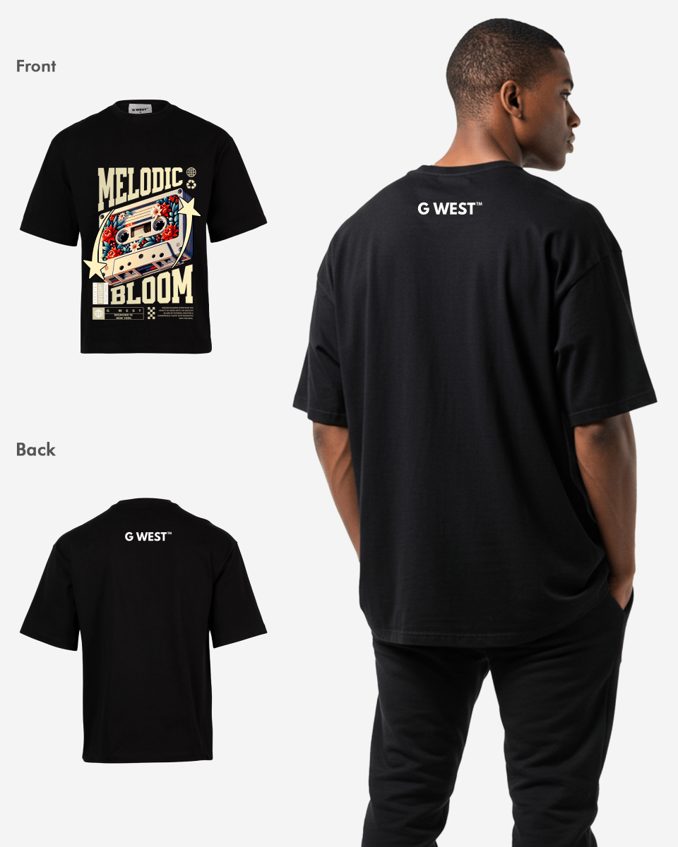 G WEST MELODIC BLOOM OVERSIZED T-Shirt Mens G West
