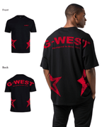 G West Mens Arch Logo Oversized Tee G West