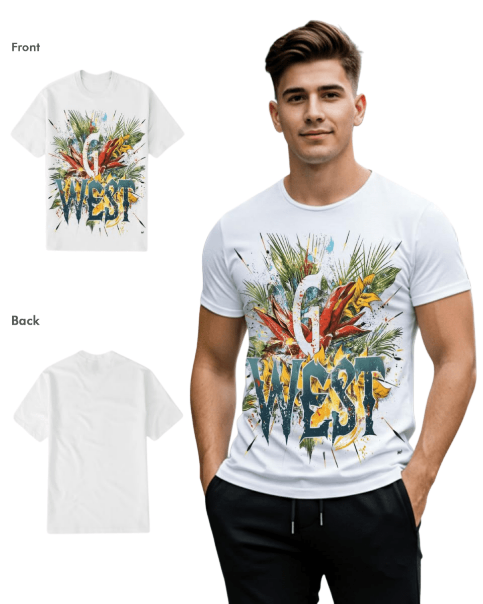 G West Mens Cali Vibes Tee G West