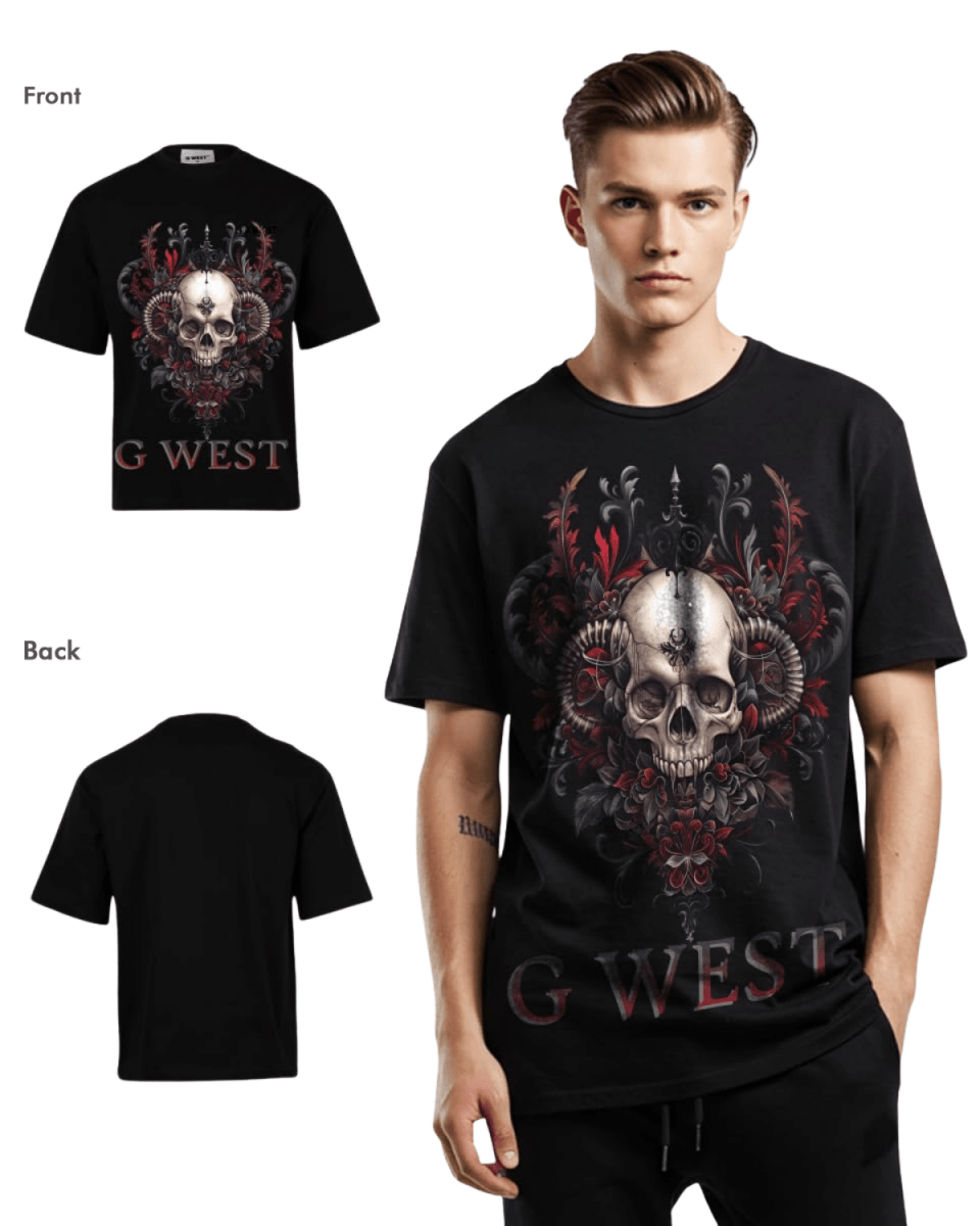 G West Mens Dead Devil Oversized Tee G West