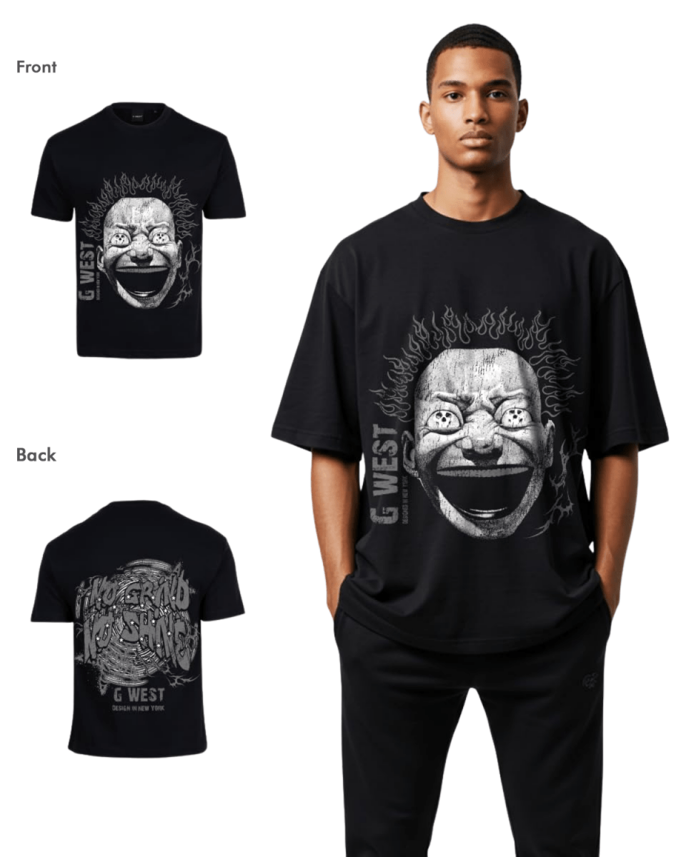 G West Mens Electrical Einstein Oversized Tee G West
