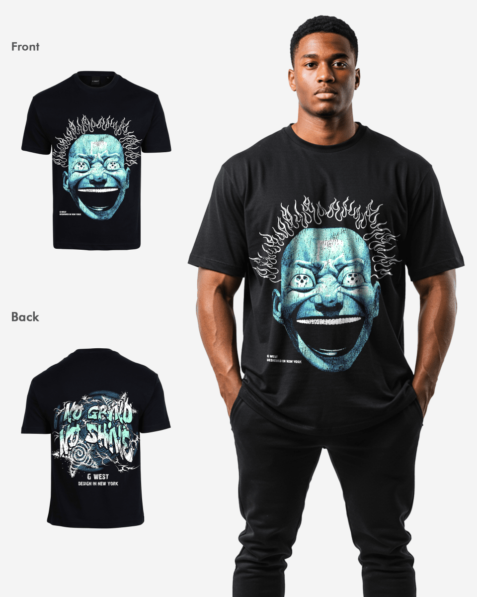 G West Mens Electrical Einstein Oversized Tee G West