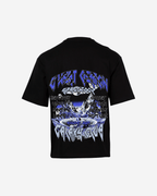 G West Mens  Galaxy Premium Oversized Tee Front And Back Print G West