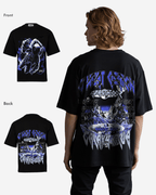 G West Mens  Galaxy Premium Oversized Tee Front And Back Print G West