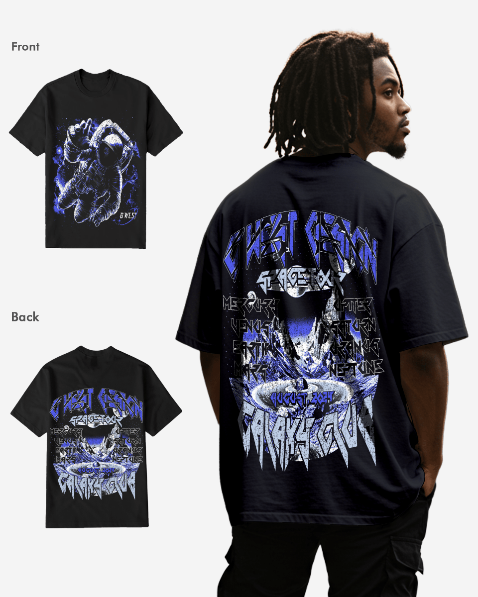 G WEST MENS GALAXY TEE Big and Tall G West