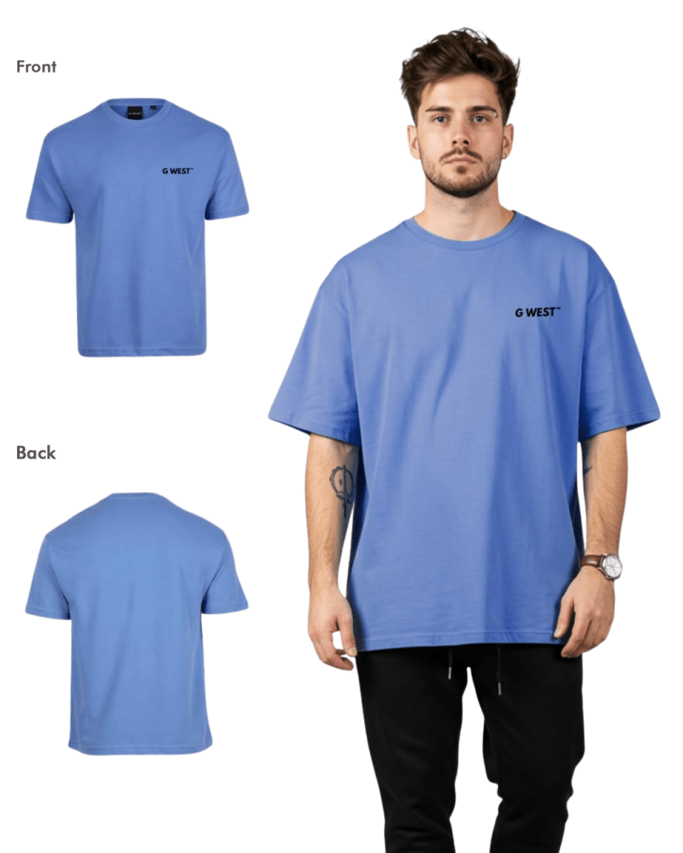 G West Mens  Logo Keep Dry Oversized Tee G West