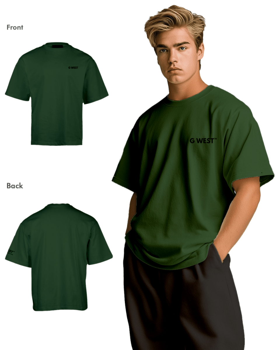 G West Mens  Logo Keep Dry Oversized Tee G West