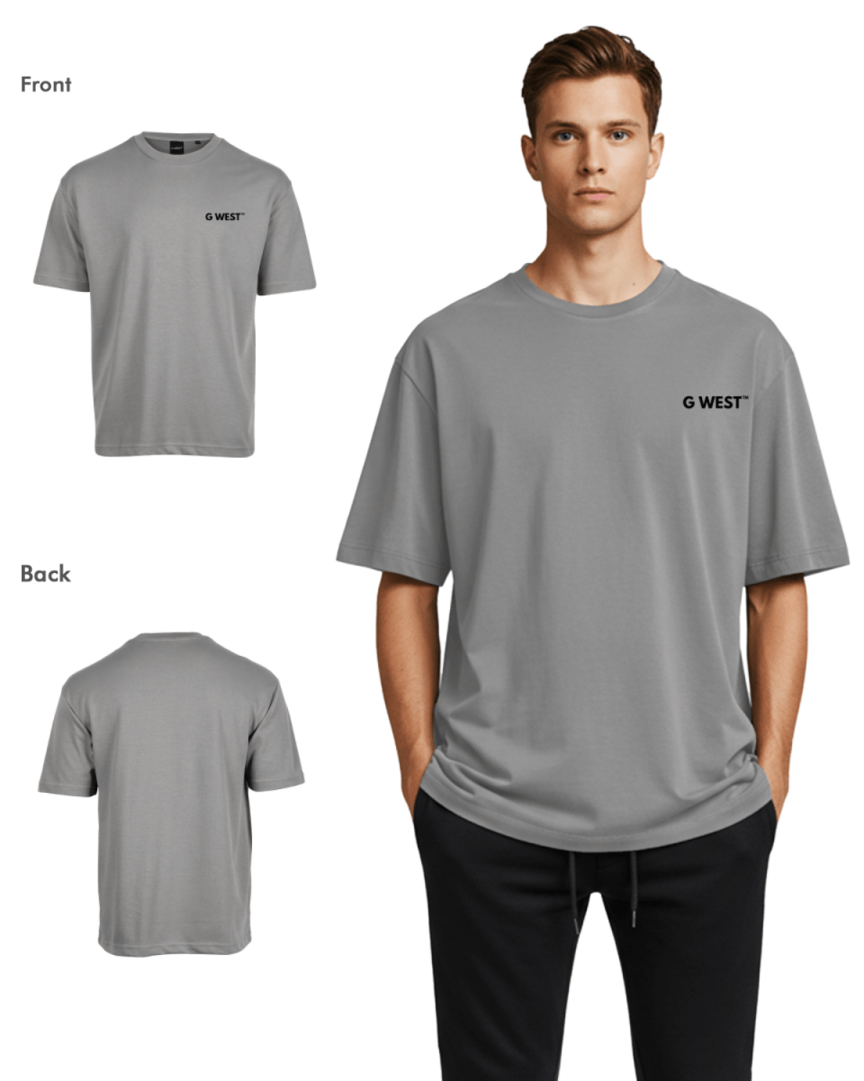G West Mens  Logo Keep Dry Oversized Tee G West