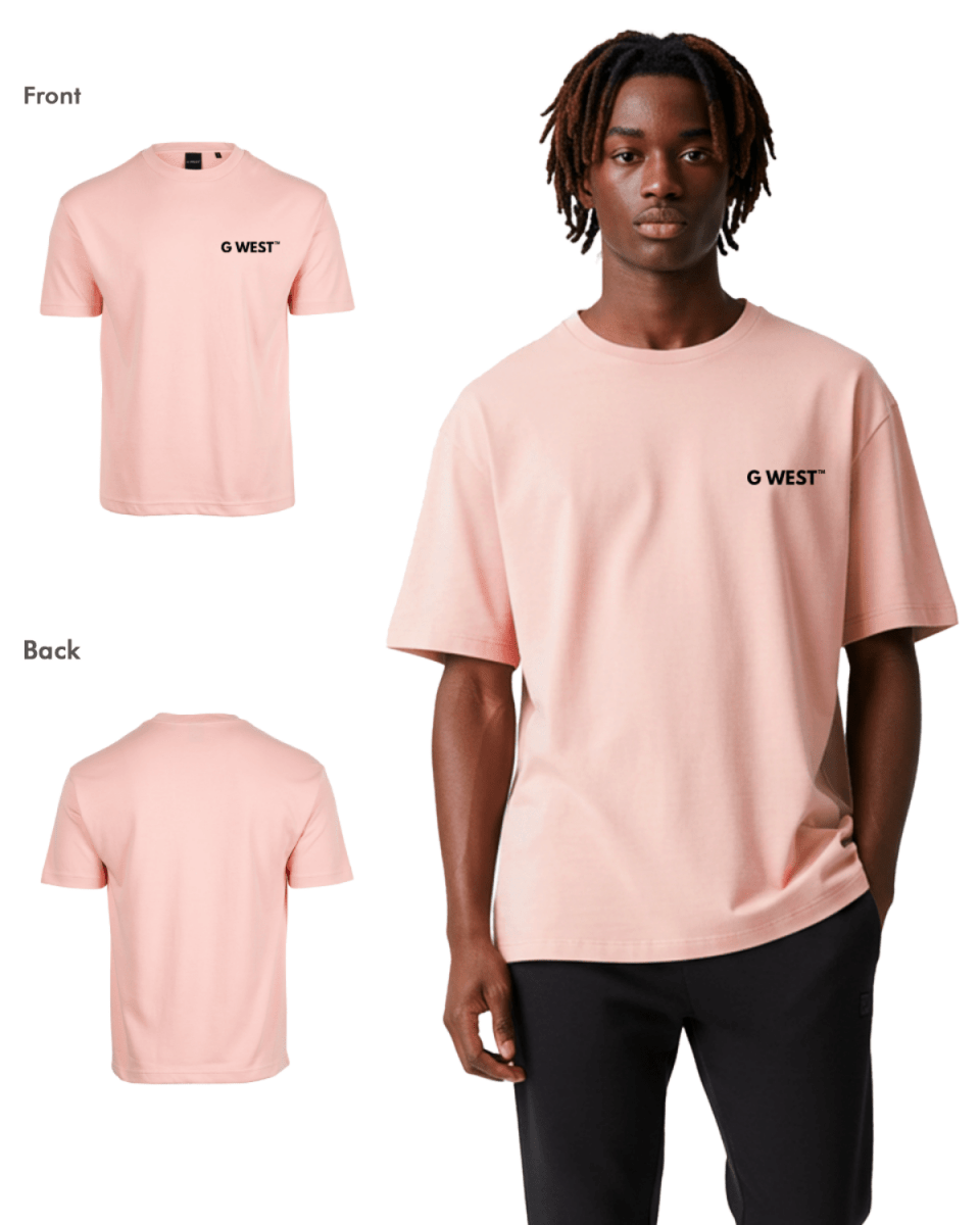 G West Mens  Logo Keep Dry Oversized Tee G West