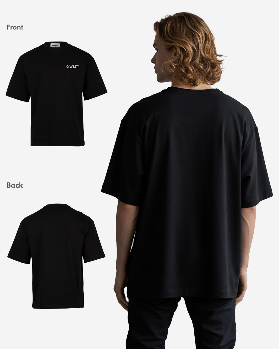 G West Mens  Logo Keep Dry Oversized Tee G West