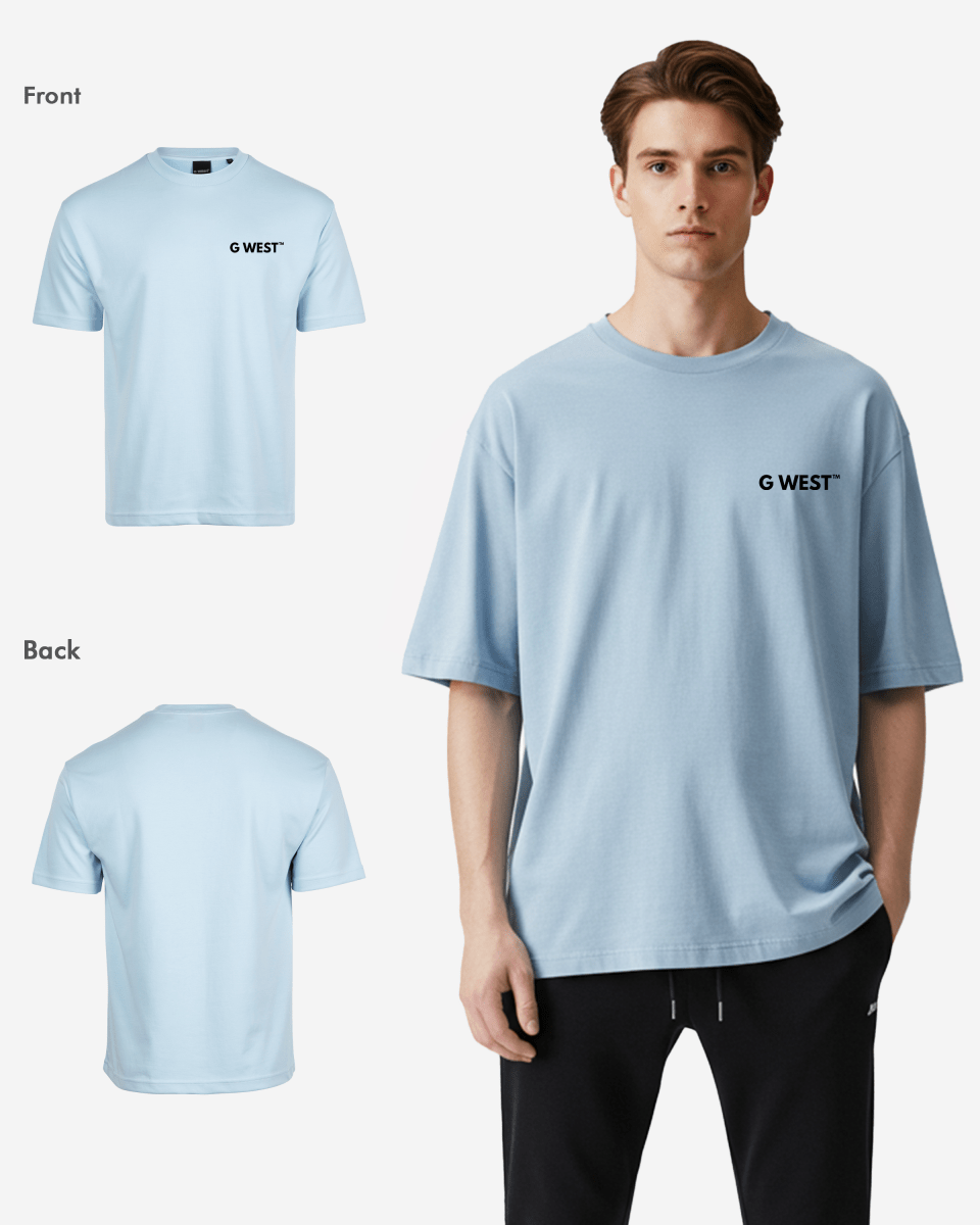 G West Mens  Logo Keep Dry Oversized Tee G West