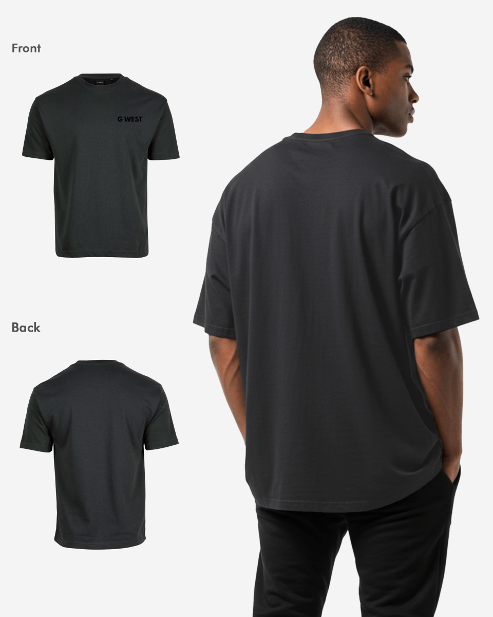 G West Mens  Logo Keep Dry Oversized Tee G West