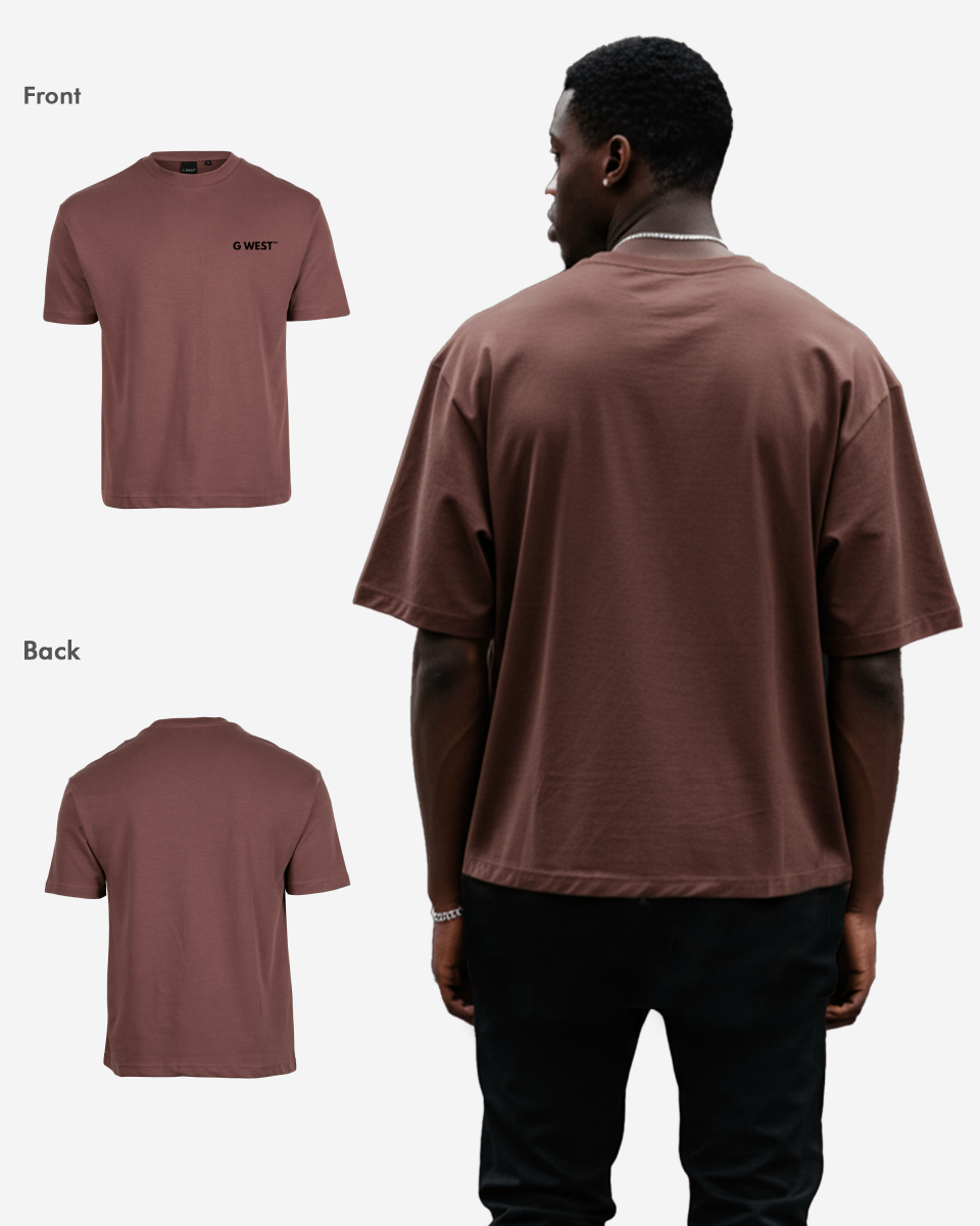 G West Mens  Logo Keep Dry Oversized Tee G West