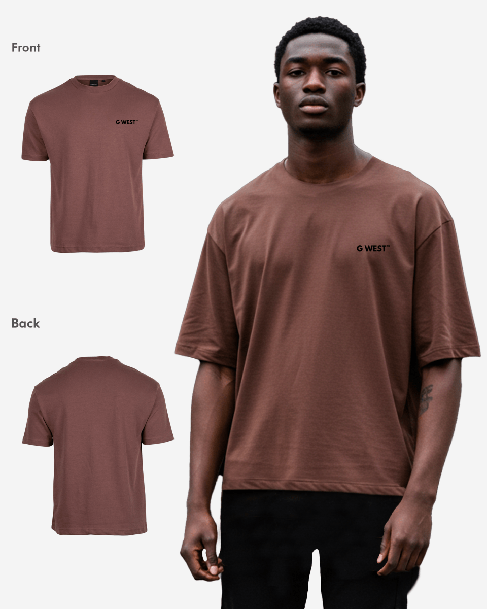 G West Mens  Logo Keep Dry Oversized Tee G West