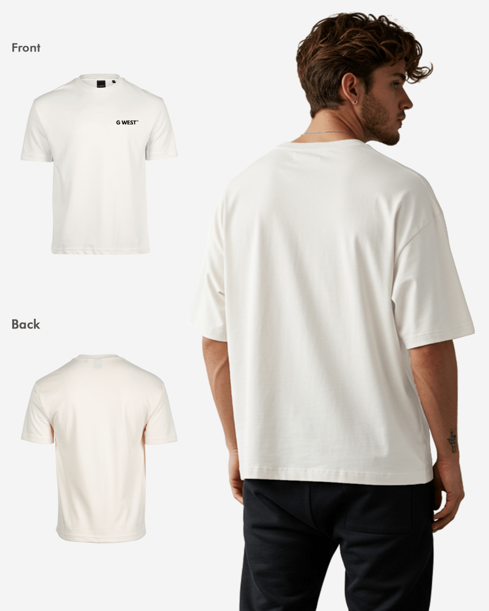 G West Mens  Logo Keep Dry Oversized Tee G West