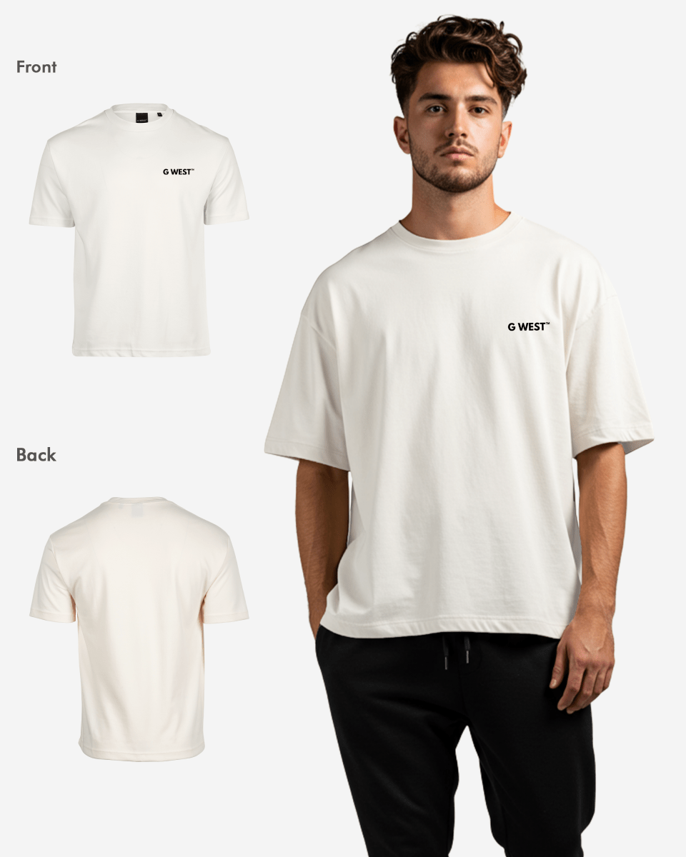 G West Mens  Logo Keep Dry Oversized Tee G West