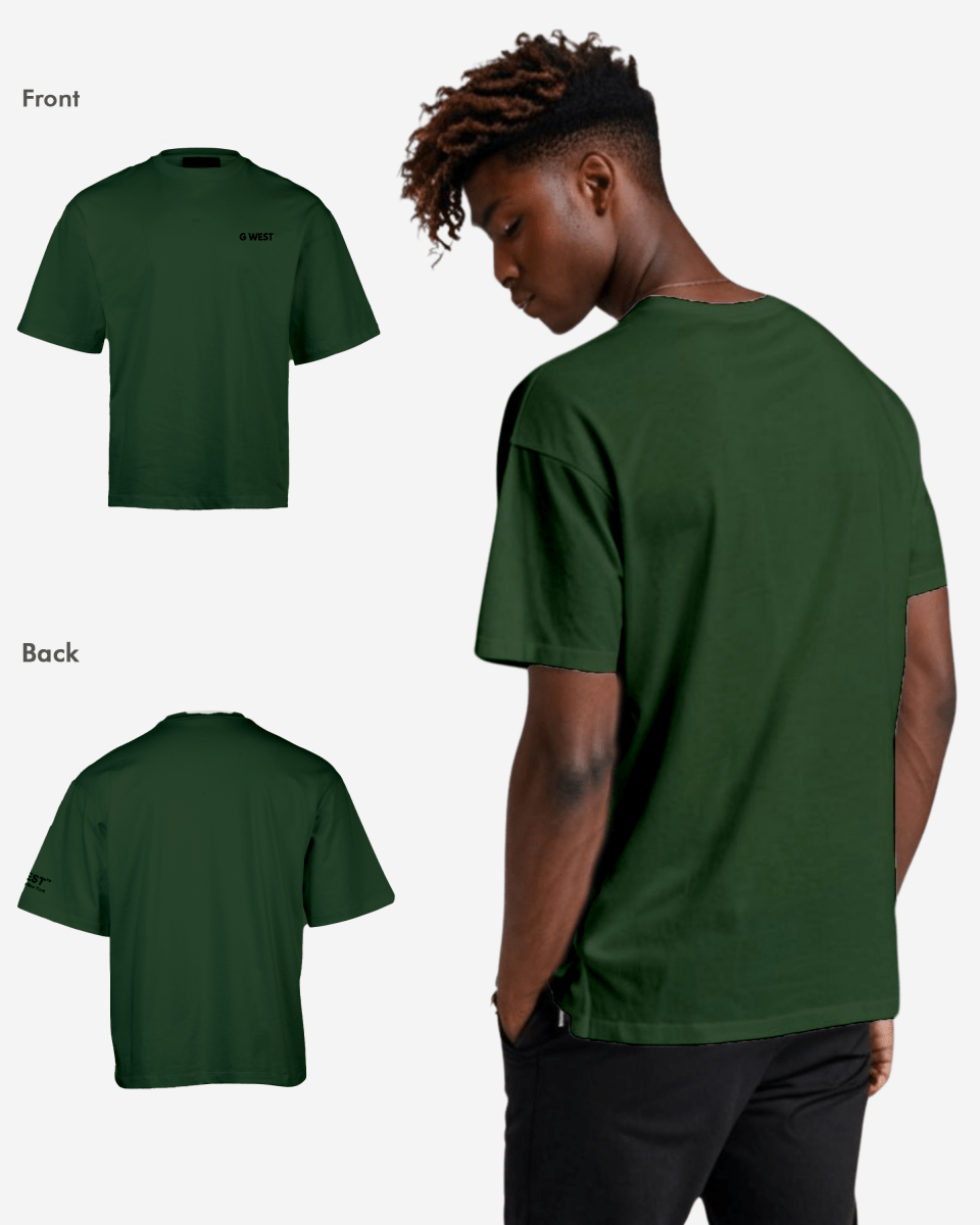 G West Mens  Logo Keep Dry Oversized Tee G West