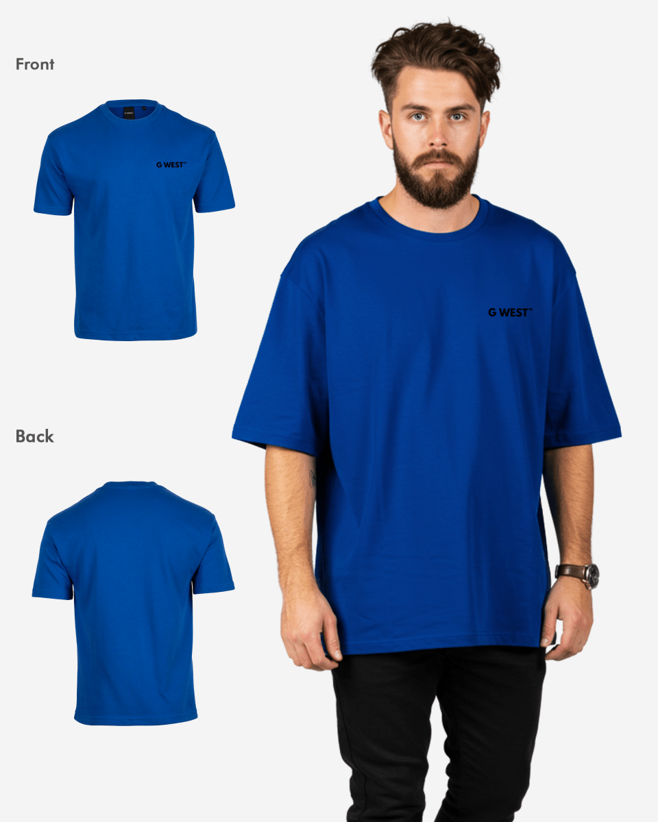 G West Mens  Logo Keep Dry Oversized Tee G West