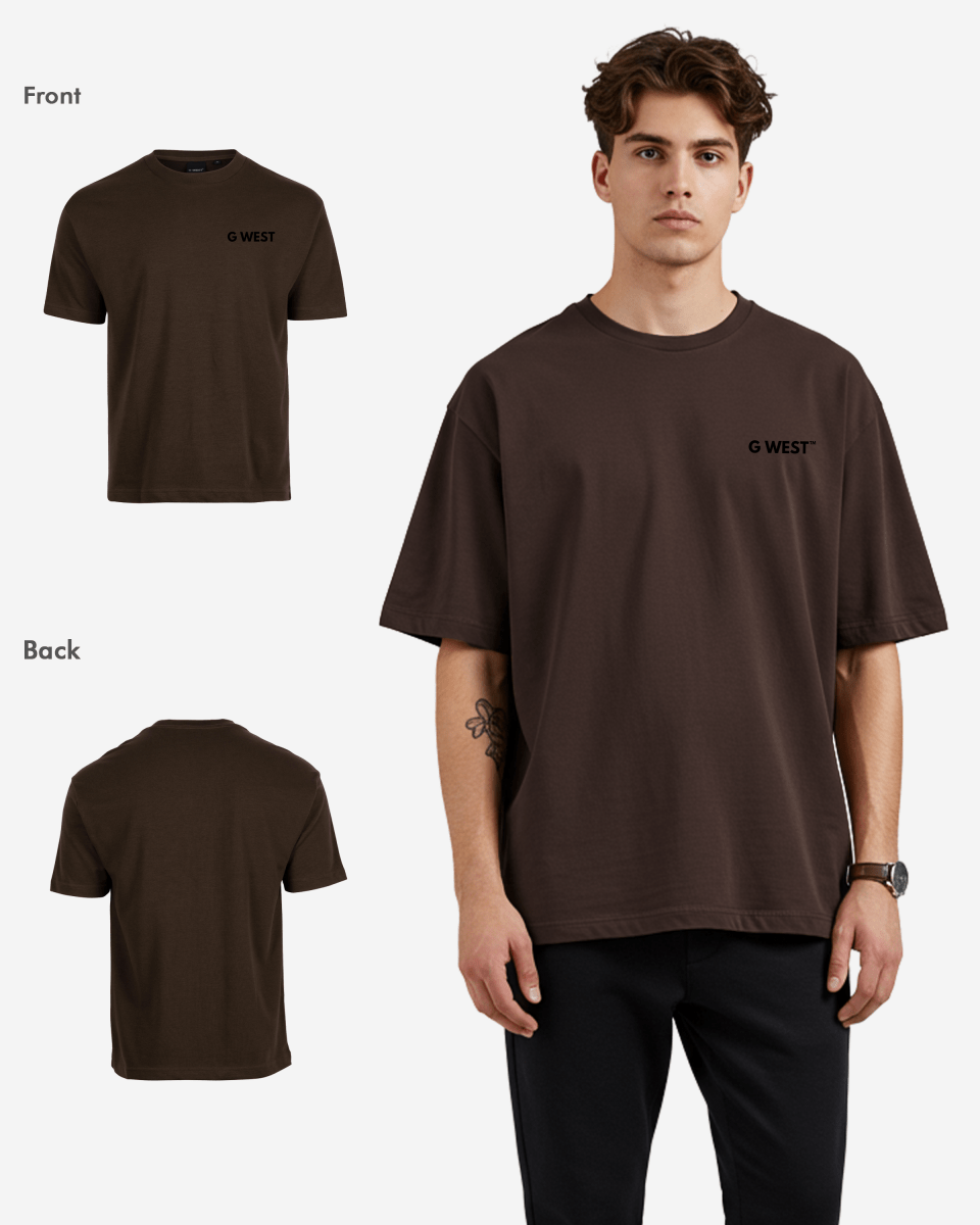 G West Mens  Logo Keep Dry Oversized Tee G West