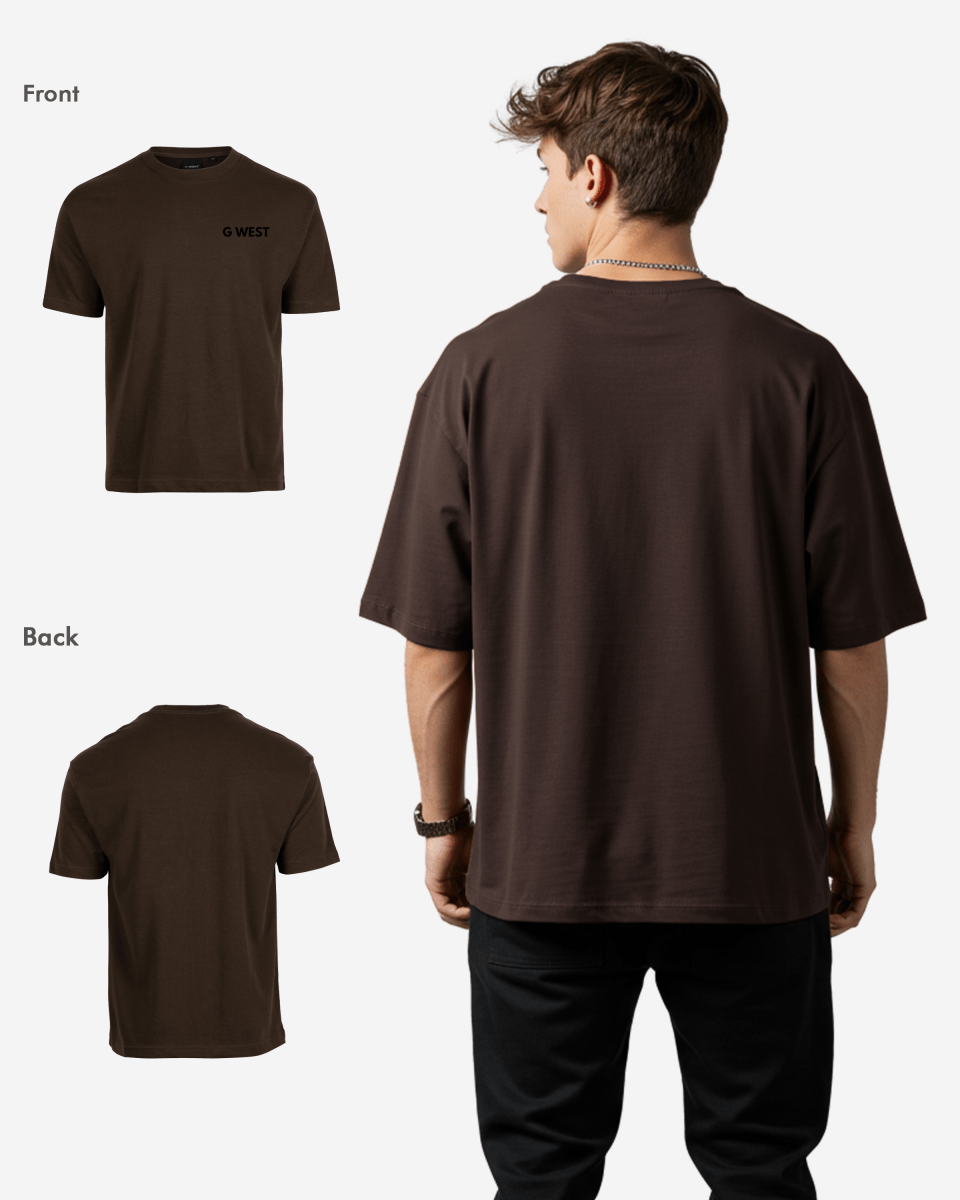 G West Mens  Logo Keep Dry Oversized Tee G West