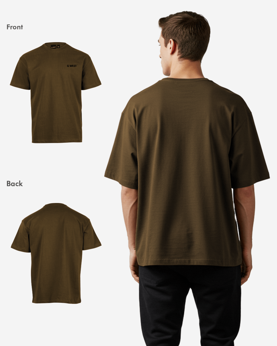 G West Mens  Logo Keep Dry Oversized Tee G West