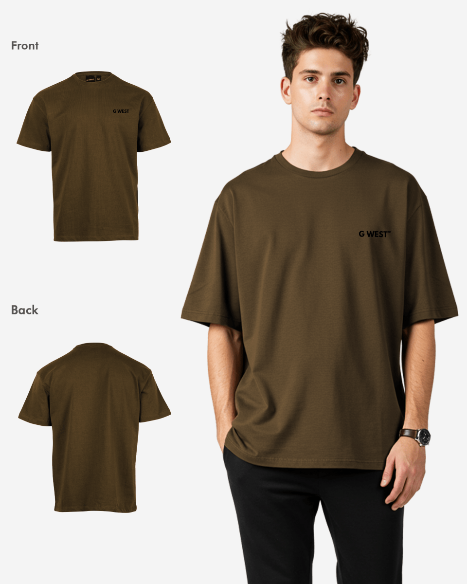 G West Mens  Logo Keep Dry Oversized Tee G West