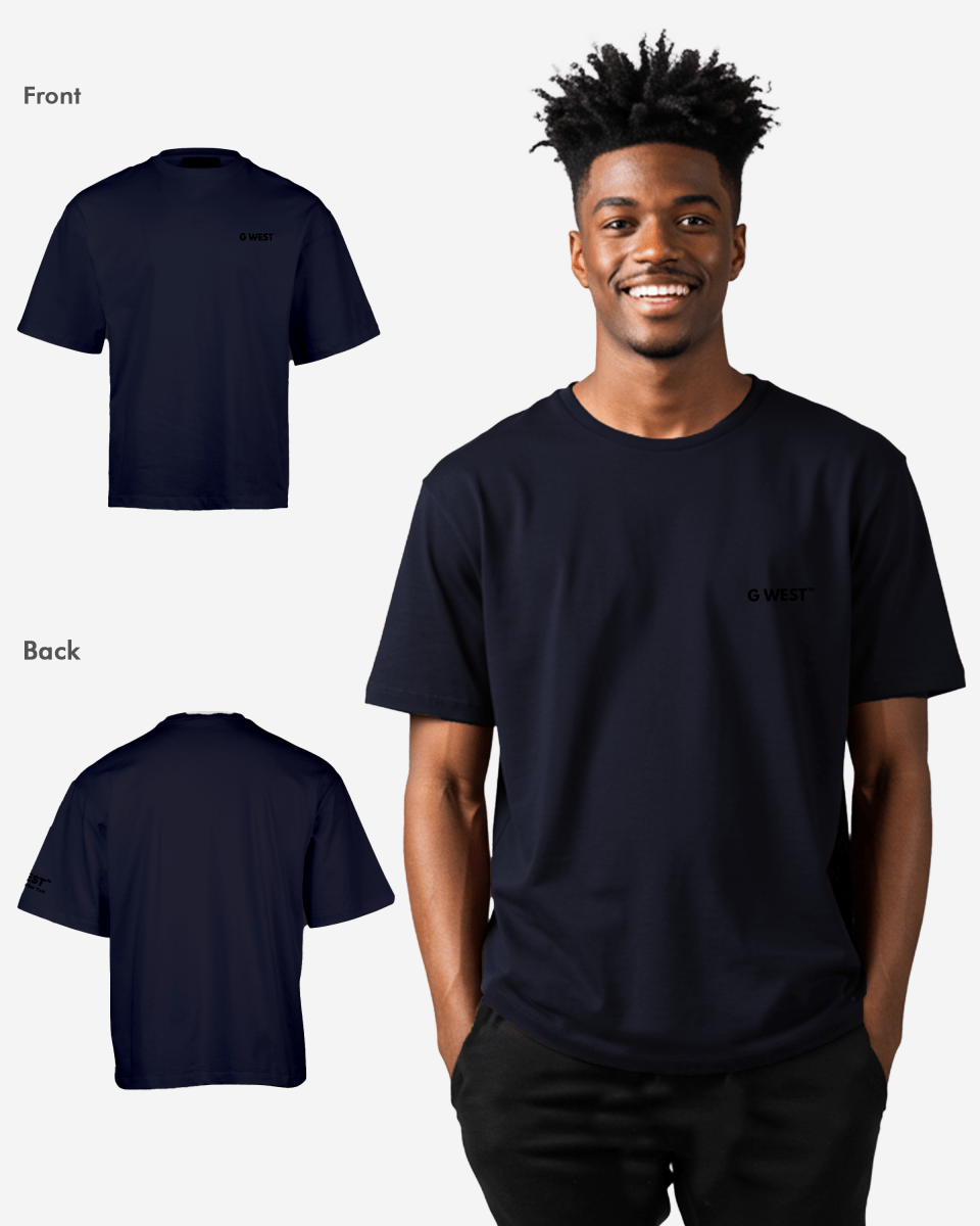 G West Mens  Logo Keep Dry Oversized Tee G West