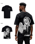 G West Mens Oversized Angel Girl Tee G West