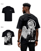 G West Mens Oversized Angel Girl Tee G West
