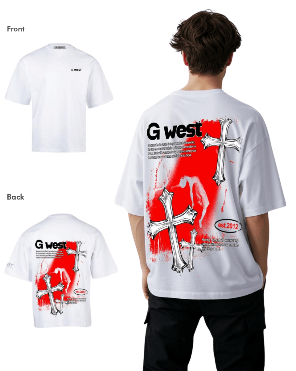 G West Mens Oversized Ascending Soul Tee G West
