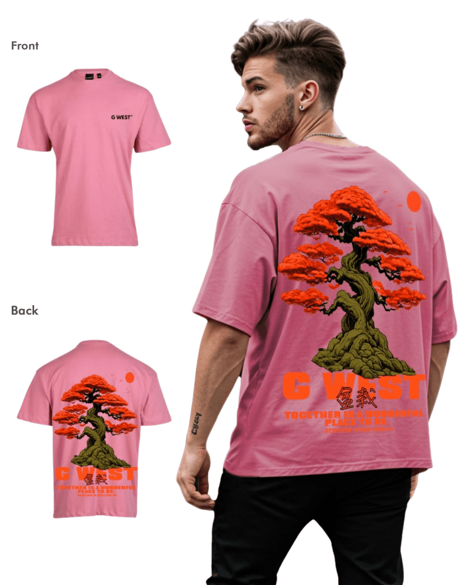 G West Mens Oversized Bonsai Tee G West