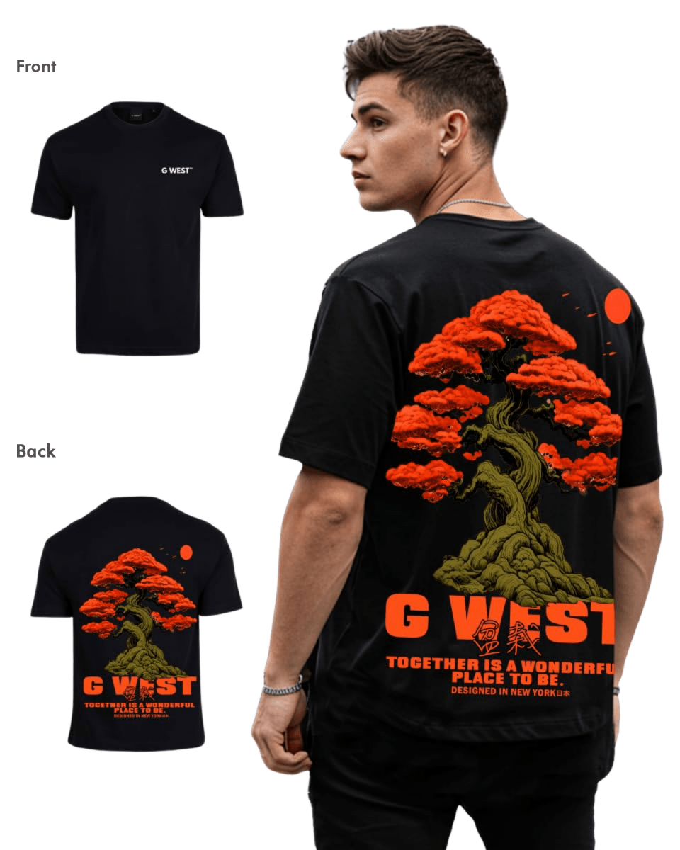 G West Mens Oversized Bonsai Tee G West