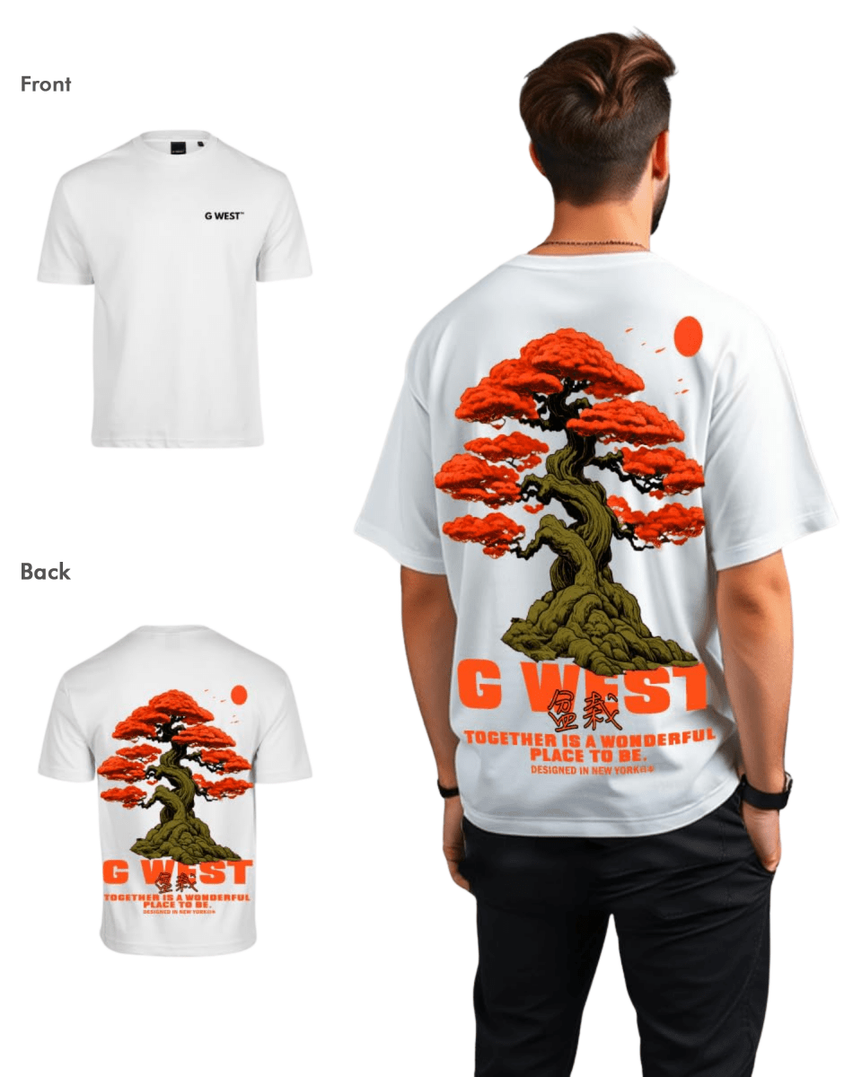 G West Mens Oversized Bonsai Tee G West