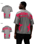 G West Mens Oversized Brooklyn Arch Logo Tee G West