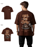 G West Mens Oversized Catch That Dollar Life Stlye Tee G West