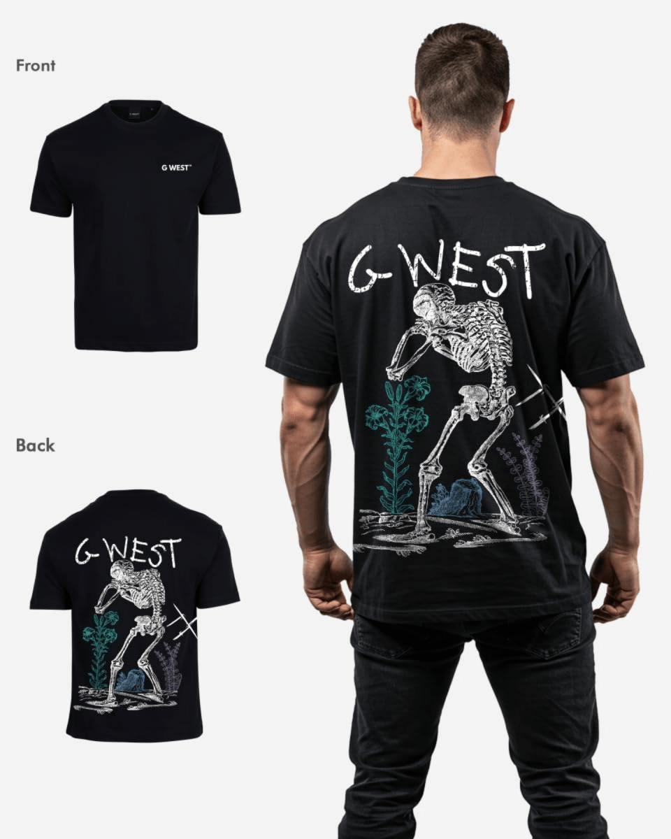 G West Mens Oversized Colors Of Life Tee G West